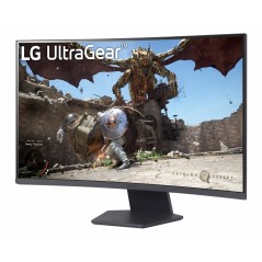 Experience Gaming Excellence with the LG UltraGear 32GS60QC-B 32" 2560 x 1440 2K HDMI DisplayPort Monitor - 180Hz Refresh Rate a